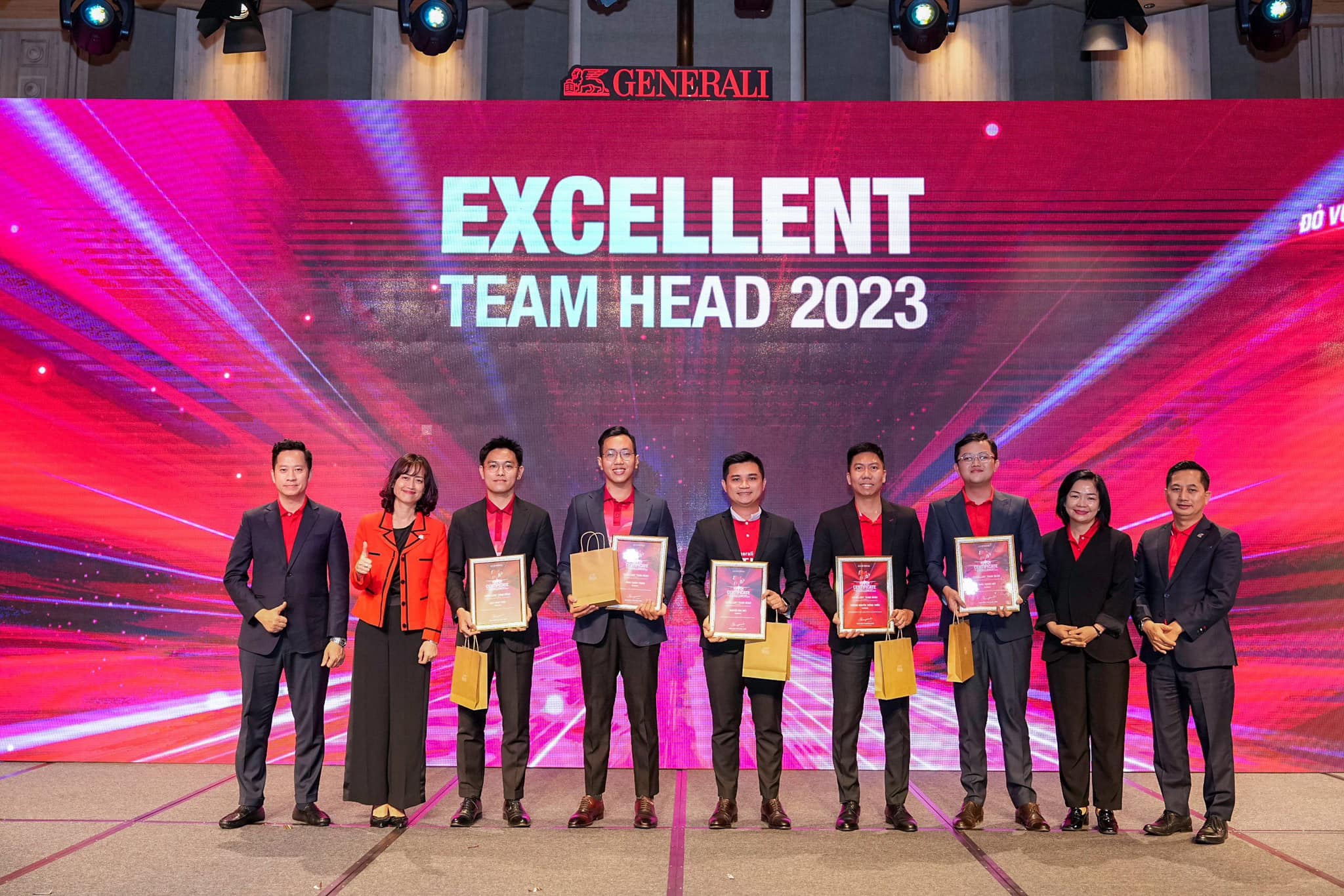 Nguyễn Đức Huy — Excellent Team Head 2023, danh hiệu Nhóm Trưởng Xuất Sắc Generali Vietnam